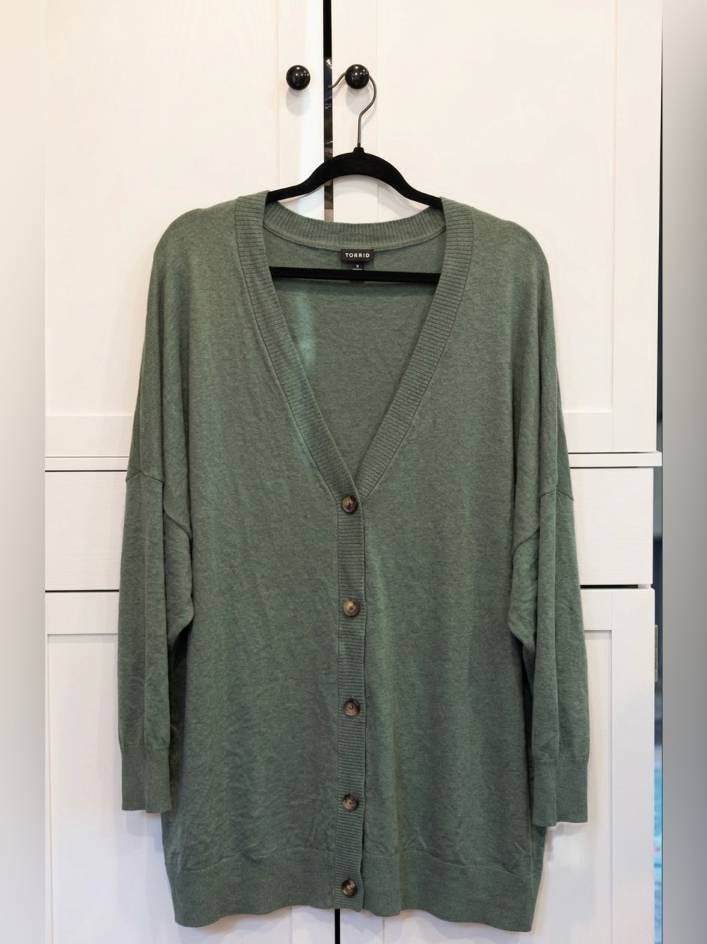 Torrid Green Button Up Cardigan